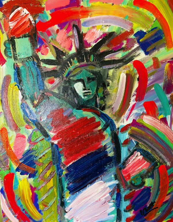 Statue Of Liberty Original Painting